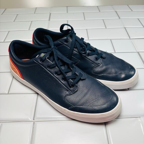 Lacoste 4HND.15 116 1 Casual Sport Men's Shoes Sz 11.5 Blue/Orange - Picture 2 of 10